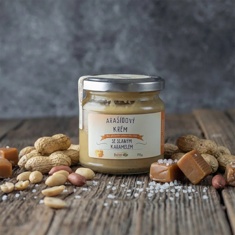 Arašídový krém se slaným karamelem 190 g