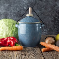 Nádoba na kvašení zeleniny Pickles -  tmavě modrá lesklá