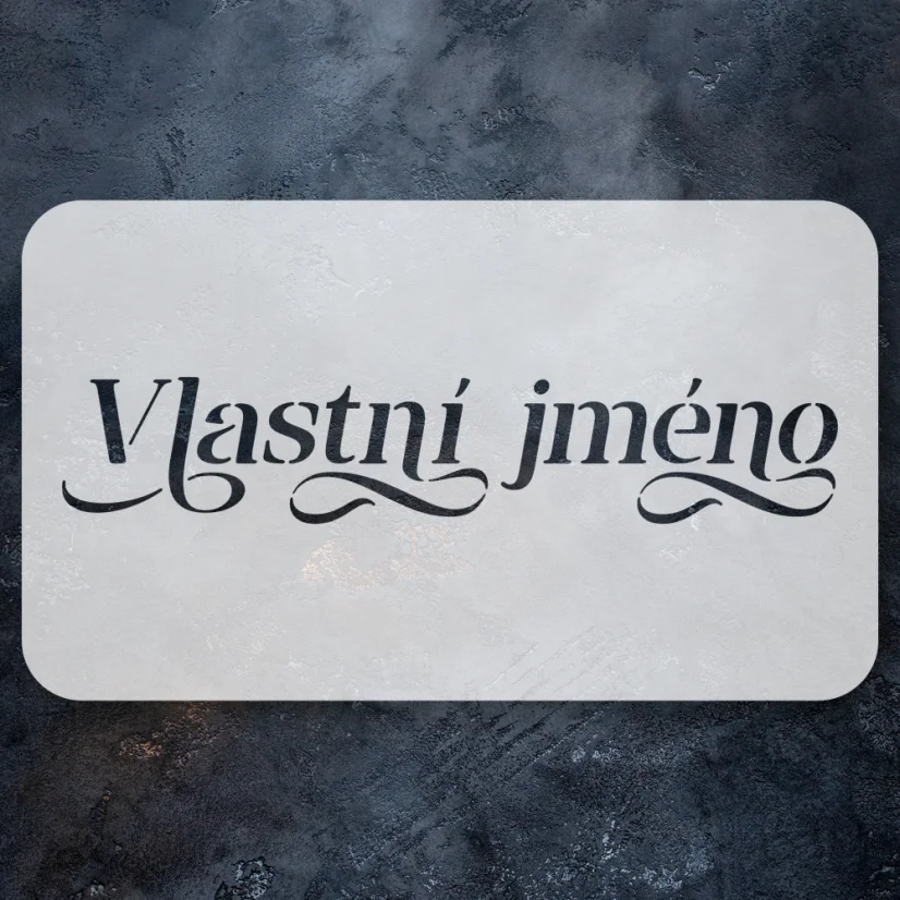 Textová šablona - Vlastní logo
