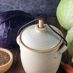 Nádoba na kvašení zeleniny Pickles - slonovinová kost
