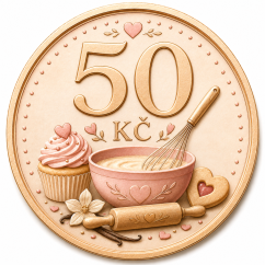 50 Kč - Na tvorbu  receptů