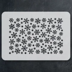 Šablona se vzorem - Vločky