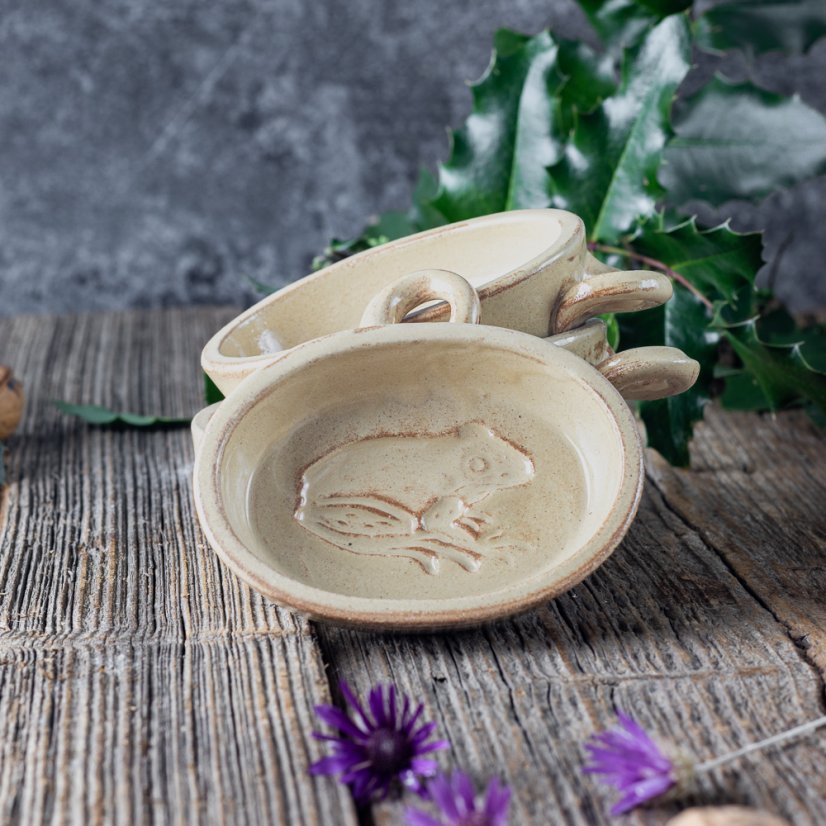 Žába zbytkovník - kameninová forma na pečení