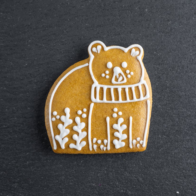 Vykrajovátko sedící medvěd