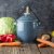 Nádoba na kvašení zeleniny Pickles -  tmavě modrá lesklá