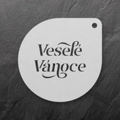 Šablona na sušenky - Veselé Vánoce