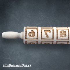 Malý  embosovaný váleček - čísla