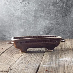 Biskupský chlebíček - kameninová forma na pečení hnědá