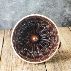 Bábovka klasická - kameninová forma na pečení hnědá