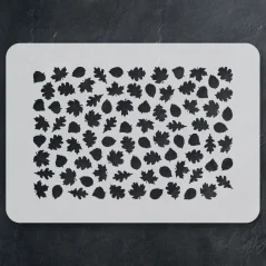 Šablona se vzorem - Podzimní listí