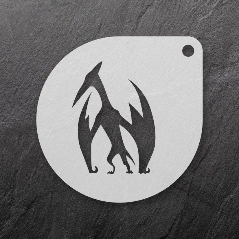 Šablona na sušenky - Stojící pterodaktyl