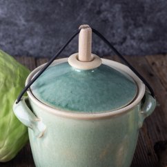 Nádoba na kvašení zeleniny Pickles -  světle zelená lesklá