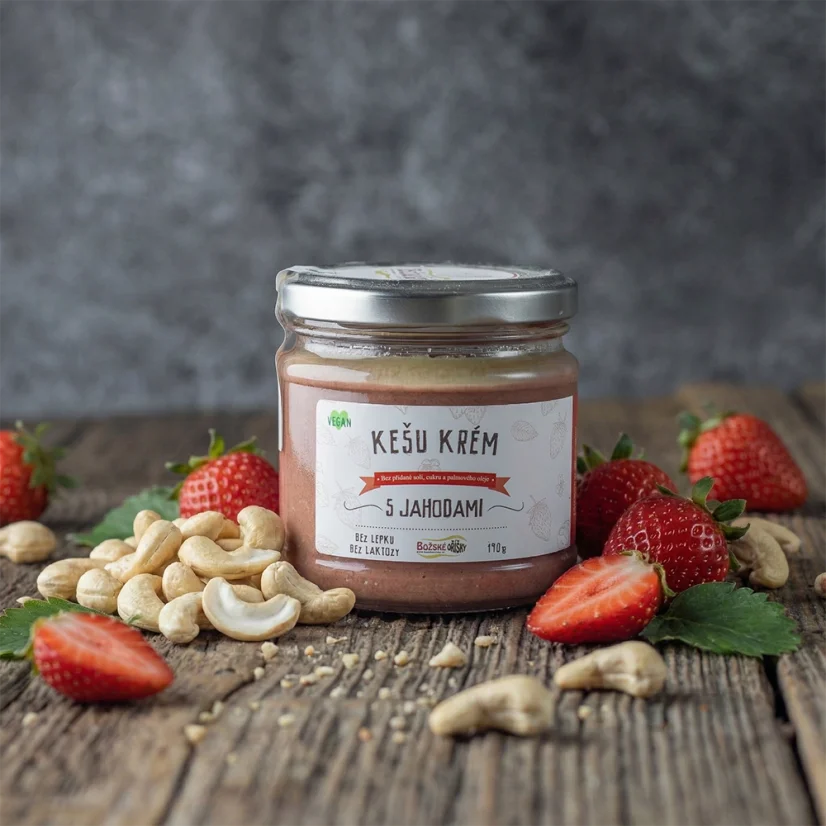 Kešu krém s jahodami 190 g