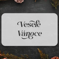 Textová šablona - Veselé Vánoce (malá)