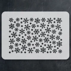 Šablona se vzorem - Vločky