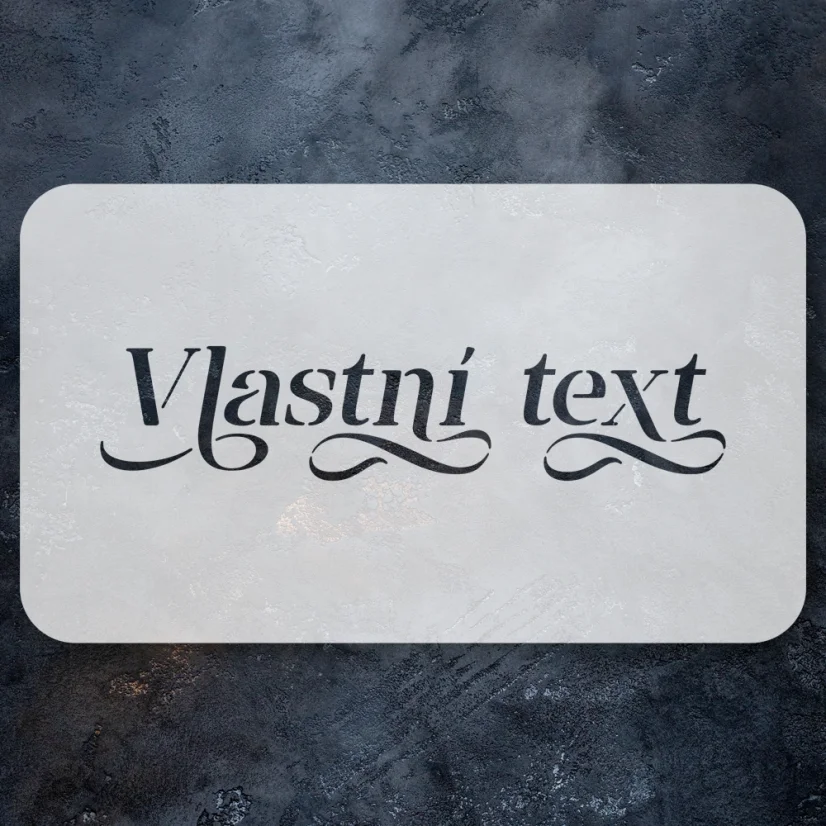 Textová šablona - Vlastní text (malá)
