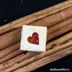 Vykrajovátko čtverec se srdíčkem