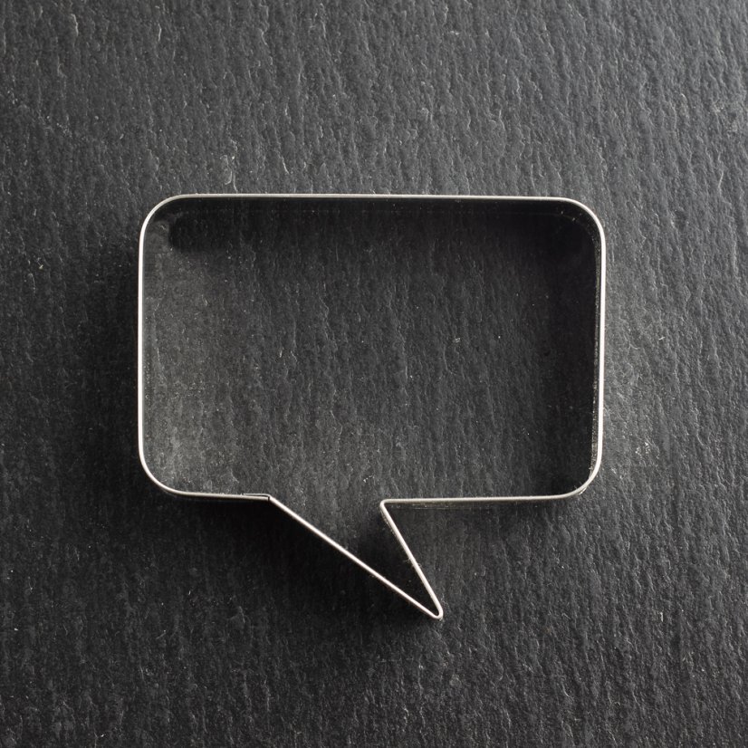 Vykrajovátko komiksová bublina hranatá