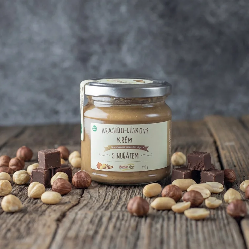 Arašído-Lískový krém s nugátem 190g