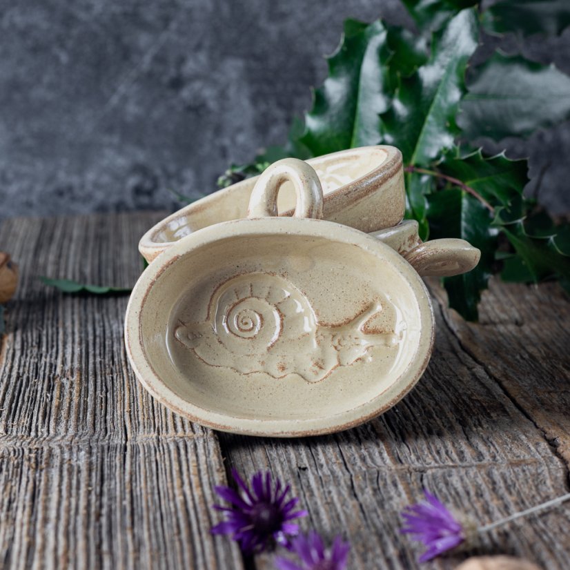 Šnek zbytkovník - kameninová forma na pečení