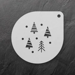 Šablona na sušenky - Vánoční les