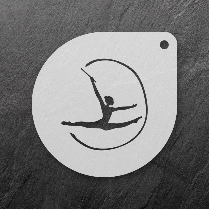 Šablona na sušenky - Moderní gymnastka