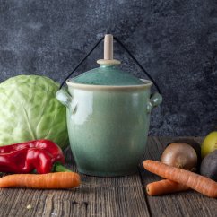 Nádoba na kvašení zeleniny Pickles -  světle zelená lesklá
