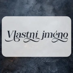 Textová šablona - Vlastní logo