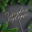 Velký zápich - všechno nejlepší (tenký ručně psaný) - Barva: Měděná (+100 Kč)