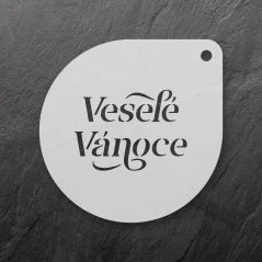 Šablona na sušenky - Veselé Vánoce