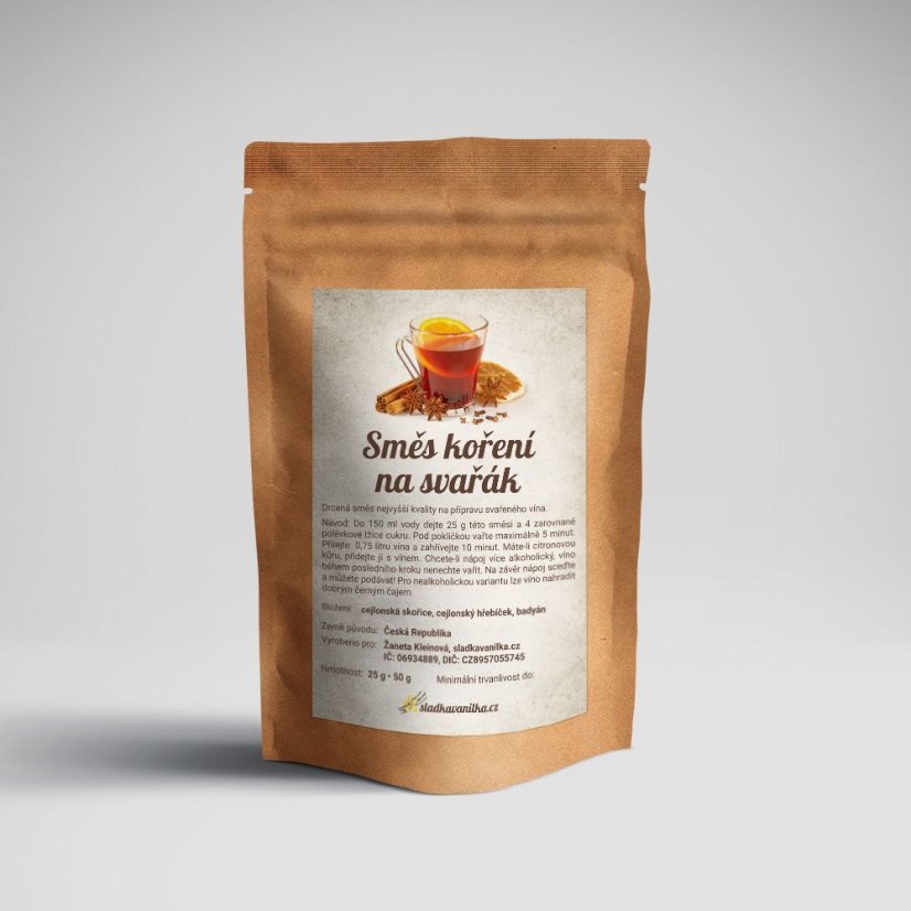 Směs koření na svařák - Hmotnost: 50 g